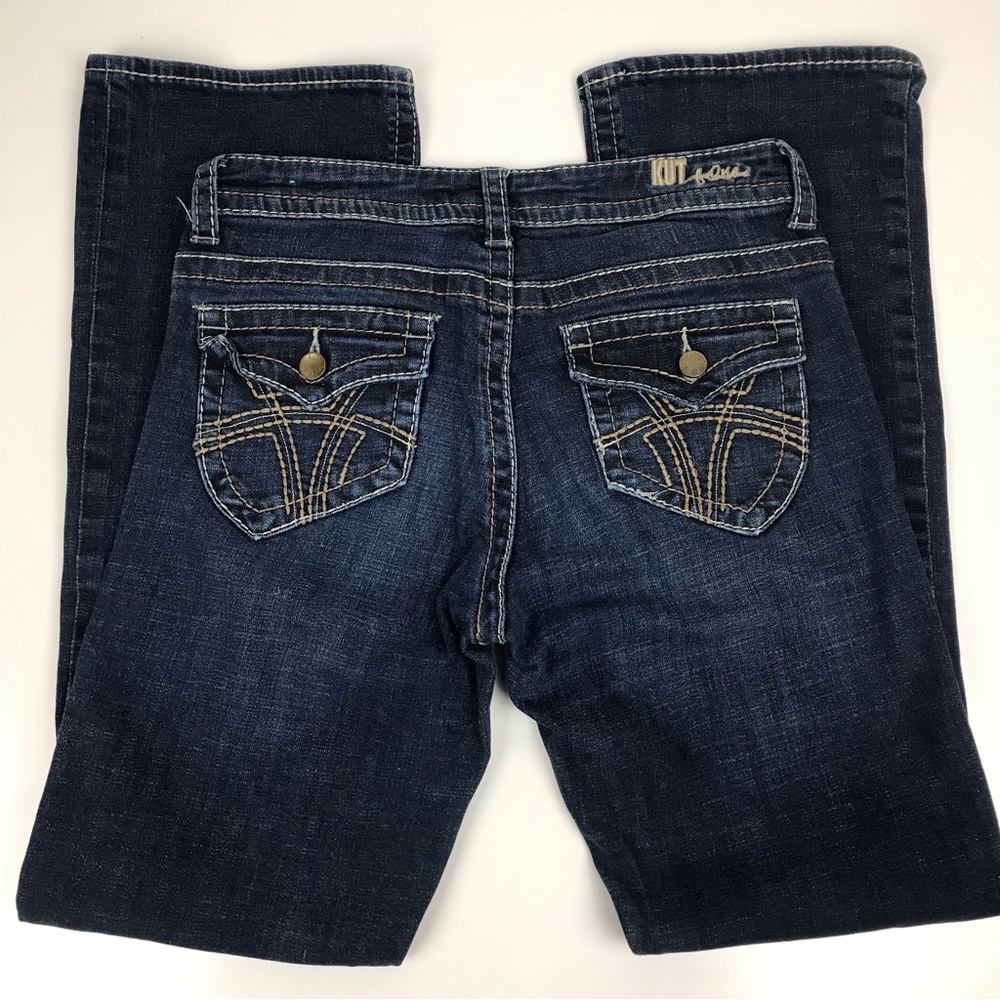 Kut from the Kloth Dark Wash Natalie High Rise Bootcut Jeans Style KP736MA3